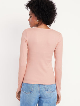 Blusa Cuello Cuadrado de Algodón