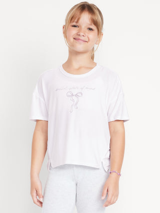 Camiseta Manga Corta con Gráfico, Niña