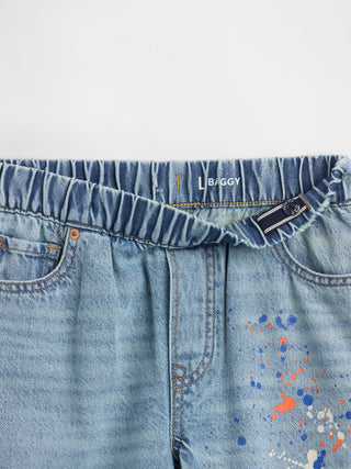 Jeans Holgados con Cintura Elástica, Niño