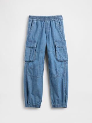 Jeans Cargo con Cintura Elástica, Niño