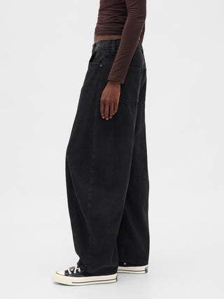 Jeans Horseshoe Talle Alto con Bolsillos