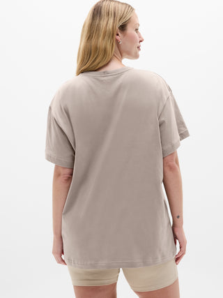 Camiseta Oversize Manga Corta de Algodón