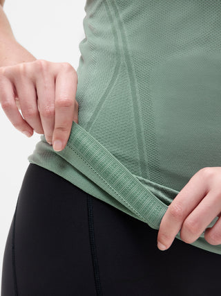 Camiseta Deportiva Espalda Cruzada sin Costuras