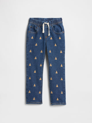 Jeans Rectos con Oso Brannan Bordado, Bebé