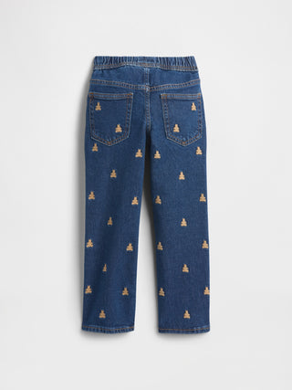 Jeans Rectos con Oso Brannan Bordado, Bebé