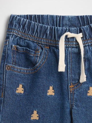 Jeans Rectos con Oso Brannan Bordado, Bebé