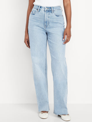 Jeans Wide Leg Talle Alto con Bolsillos