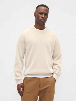 Sudadera Cuello Redondo con Dobladillo Acanalado