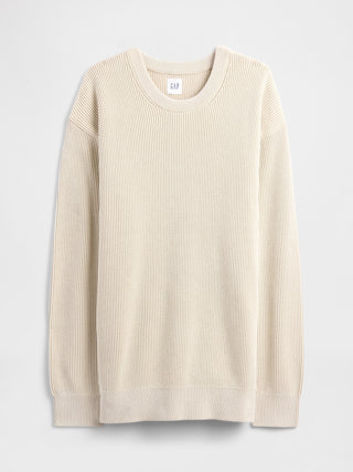Sudadera Cuello Redondo con Dobladillo Acanalado