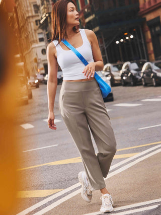 Pantalón Talle Alto con Bolsillos