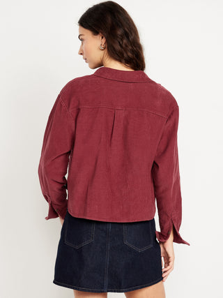Camisa Manga Larga de Pana