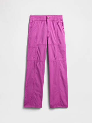 Pantalón Cargo Talle Alto con Bolsillos, Niña