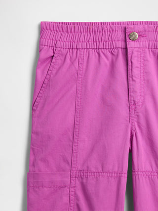 Pantalón Cargo Talle Alto con Bolsillos, Niña