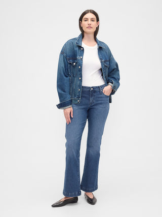 Jeans Recto Talle Bajo con Bolsillos