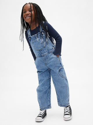 Baby & Toddler Heart Pocket Horseshoe Overalls.