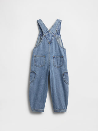 Baby & Toddler Heart Pocket Horseshoe Overalls.
