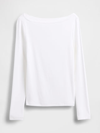 Camiseta Manga Larga con Cuello Barco