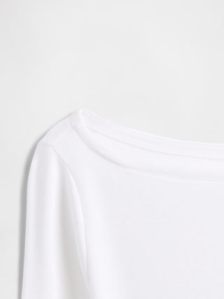 Camiseta Manga Larga con Cuello Barco