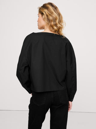 Camisa Manga Larga Oversize de Algodón