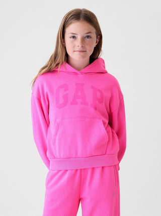 Sudadera con capucha y logo VintageSoft para niños.