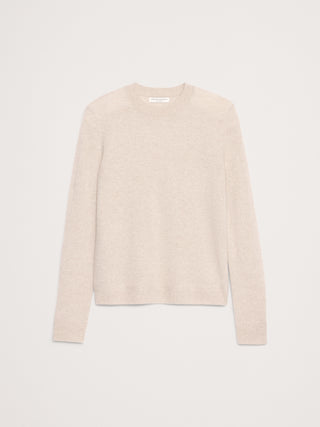 Sudadera de Cachemira con Cuello Redondo