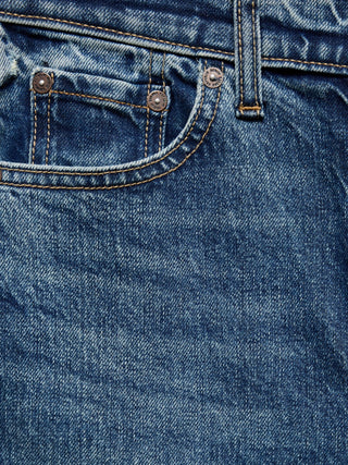 Jeans Acampanado Talle Alto con Bolsillos