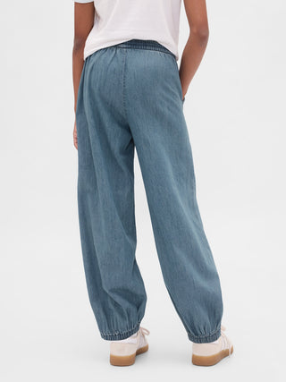 Jeans Holgados con Cintura Elástica, Niña