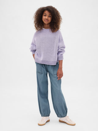 Jeans Holgados con Cintura Elástica, Niña