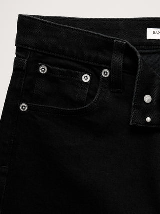 Jeans Recto Talle Alto con Bolsillos