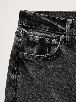 Jeans Acampanado Talle Alto con Bolsillos
