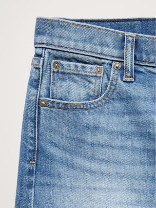 Jeans Recto Talle Alto con Bolsillos