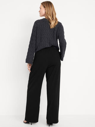 Pantalón Wide Leg con Cintura Elástica