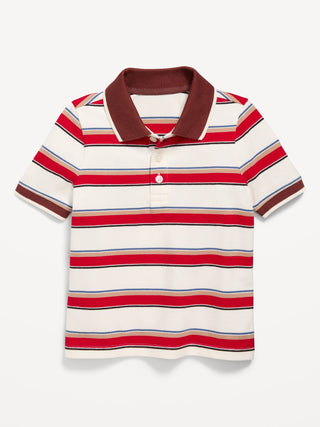Polo Manga Corta con Estampado Rayas, Bebé