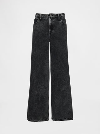 Jeans Holgados Talle Medio con Bolsillos