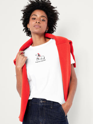 Camiseta Manga Corta con Gráfico