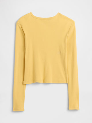 Camiseta Manga Larga de Canalé, Niña