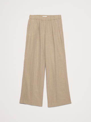 Pantalón Drapeado con Cintura Elástica