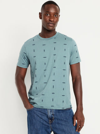 Camiseta Manga Corta de Algodón con Estampado