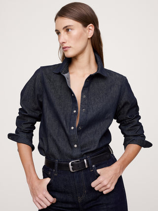 Camisa Denim Manga Larga