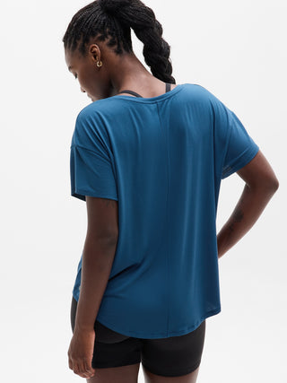 Camiseta Deportiva con Cuello Redondo