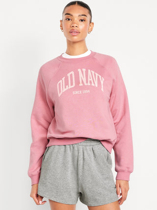 Crewneck Sweatshirt with Front Logo