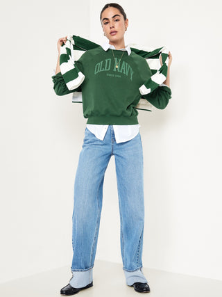 Crewneck Sweatshirt with Front Logo