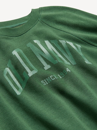 Crewneck Sweatshirt with Front Logo