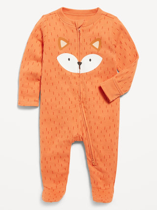 Pijama con Cremallera y Diseño de Algodón, Bebé