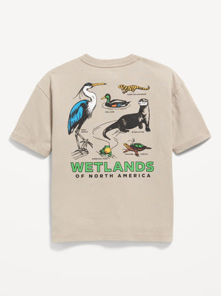 Camiseta Manga Corta con Gráfico, Niño