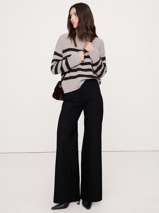 Pantalón Talle Alto con Cintura Elástica
