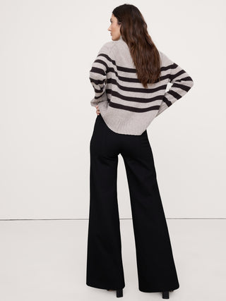 Pantalón Talle Alto con Cintura Elástica