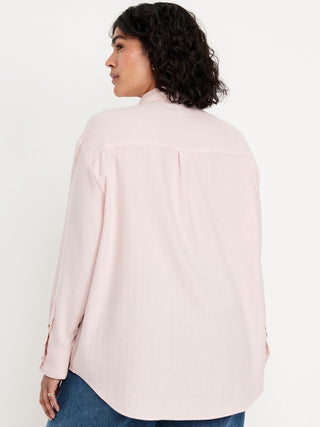 Camisa Manga Larga con Bolsillos Delanteros