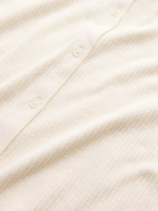 Cárdigan Cuello Redondo con Botones de Algodón