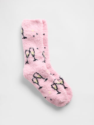 Medias Acolchados con Estampado, Mujer